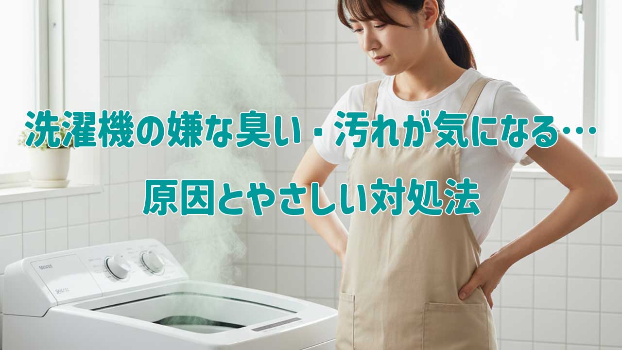 洗濯機の嫌な臭い・汚れが気になる…原因とやさしい対処法