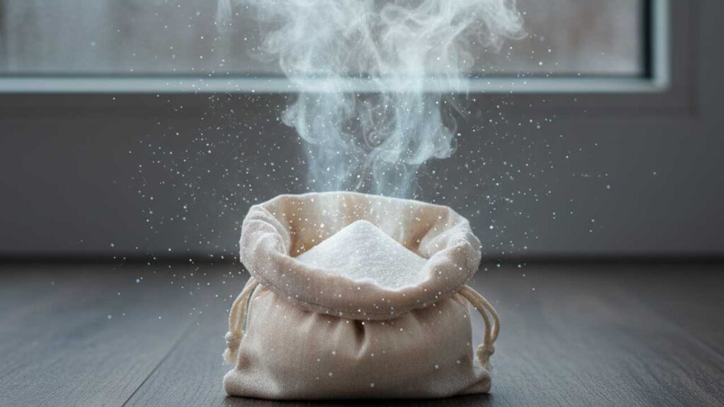 重曹が湿気を吸収