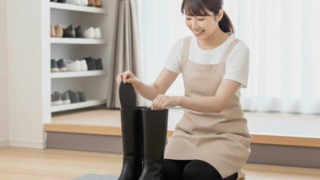 ブーツのインソールをかえる