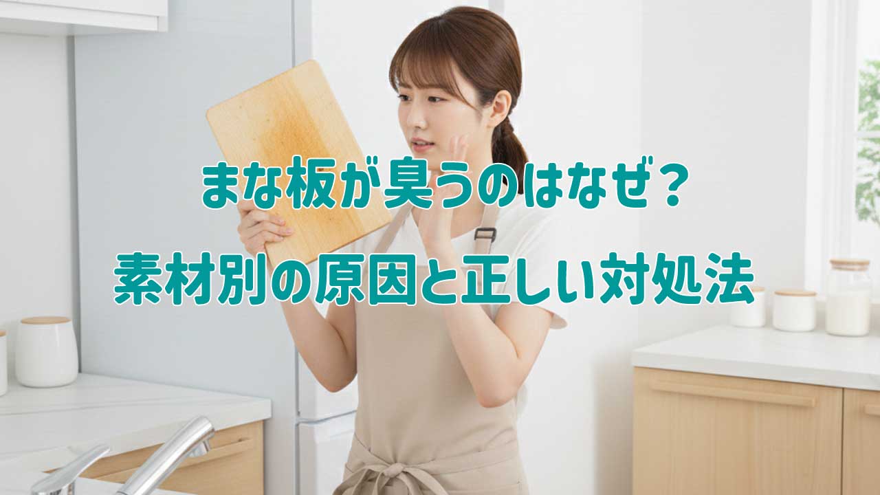 まな板が臭うのはなぜ？素材別の原因と正しい対処法