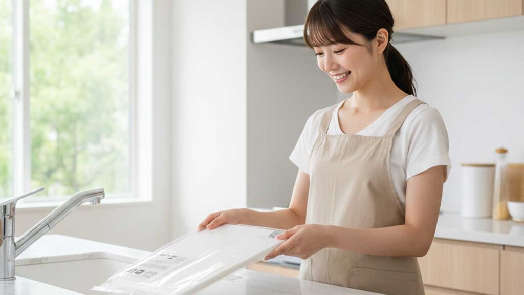 新しいまな板に交換する