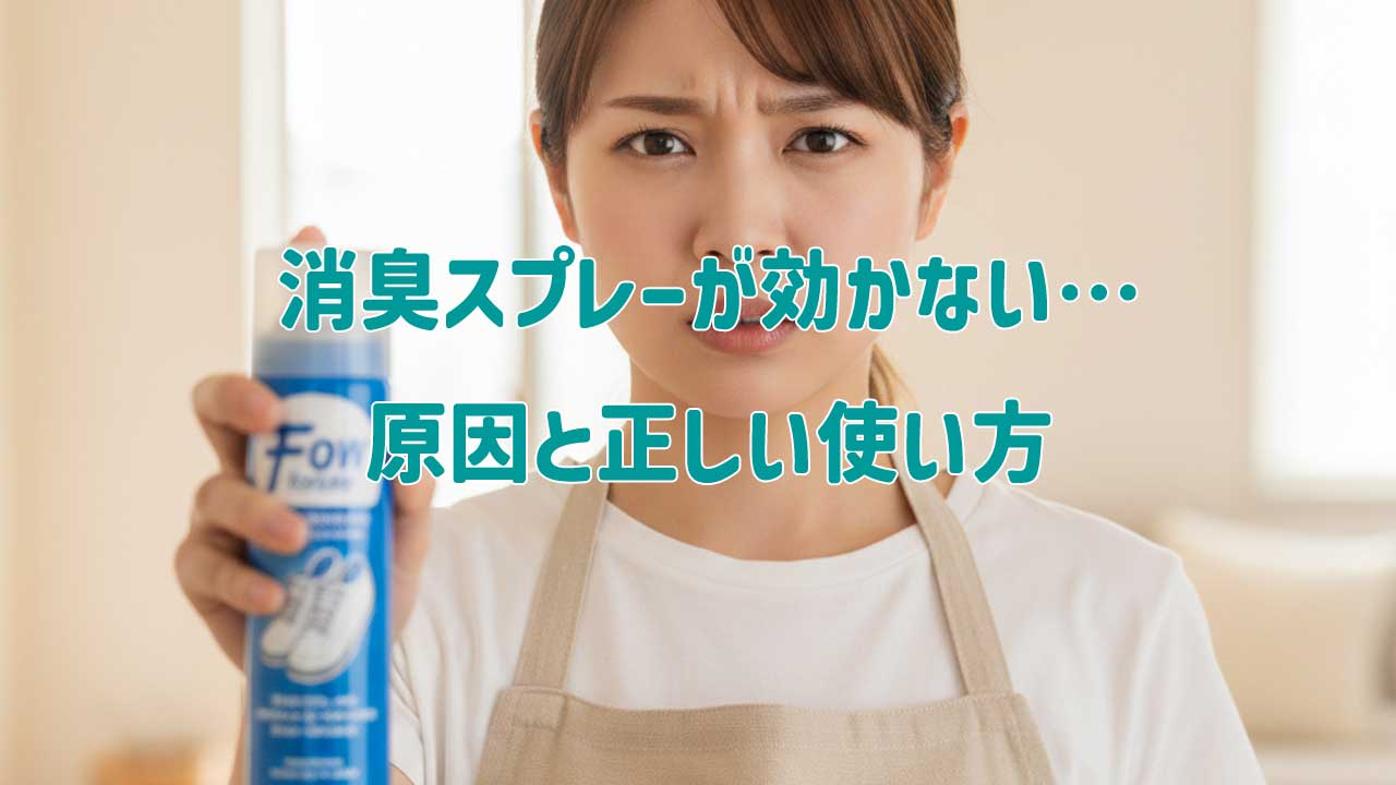 消臭スプレーが効かない…原因と正しい使い方