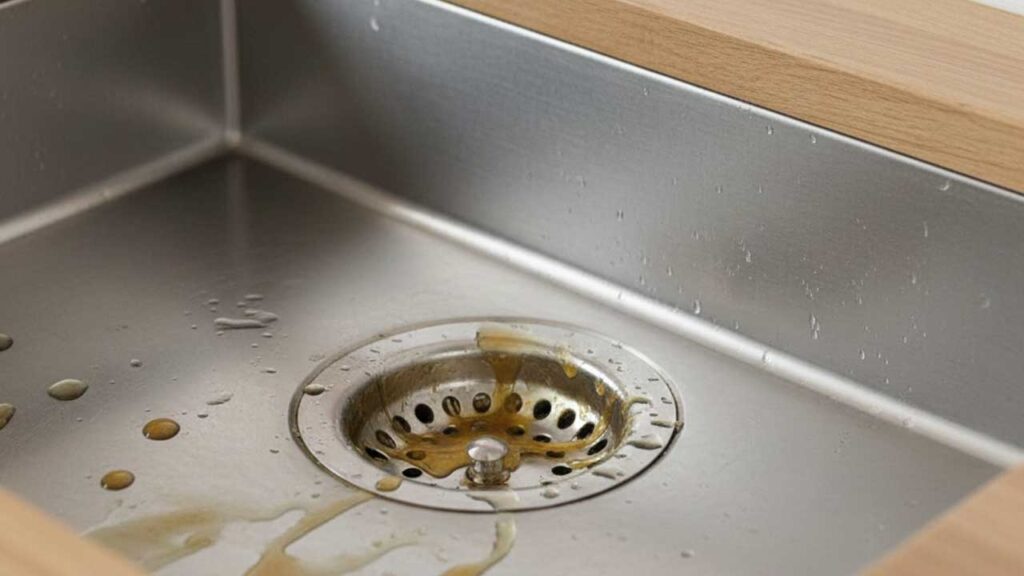 排水口の油汚れ