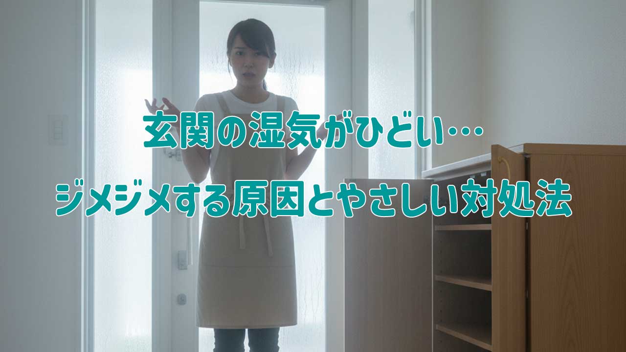 玄関の湿気がひどい…ジメジメする原因とやさしい対処法