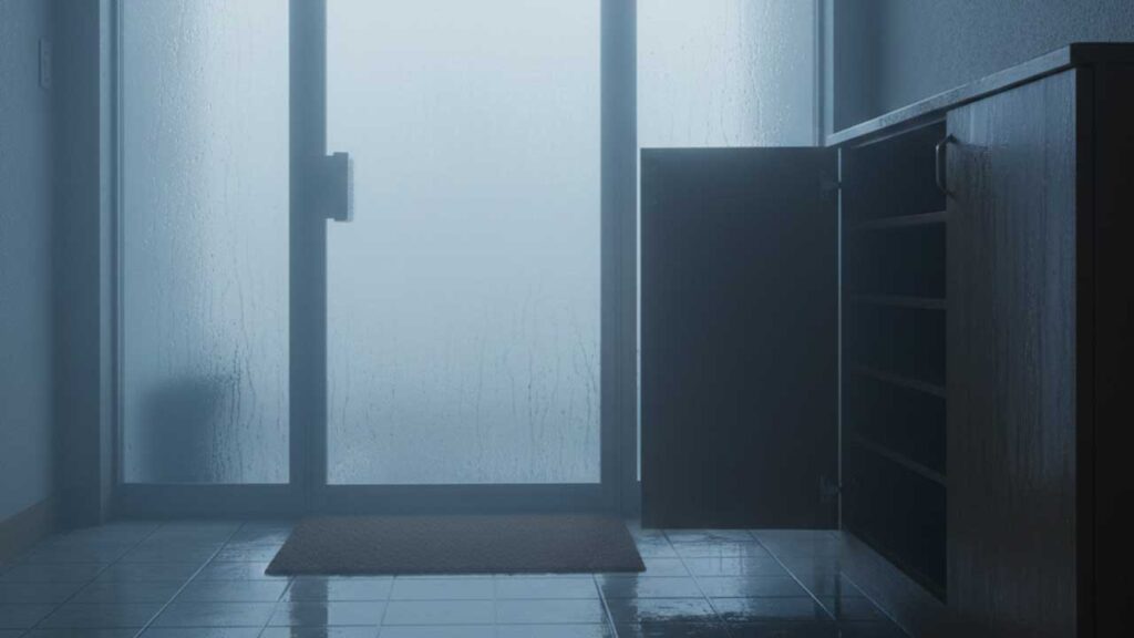 ジメジメしている玄関