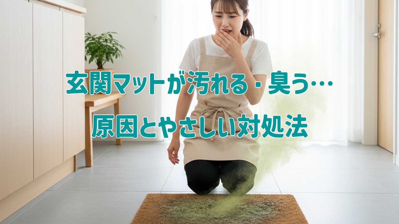 玄関マットが汚れる・臭う…原因とやさしい対処法