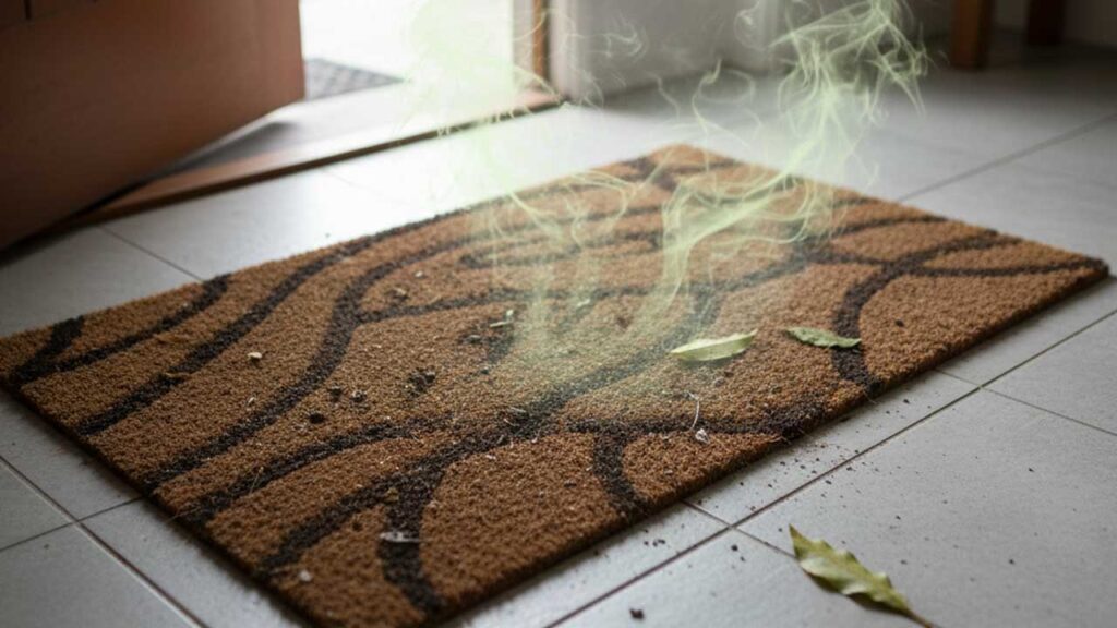 玄関マットの汚れ