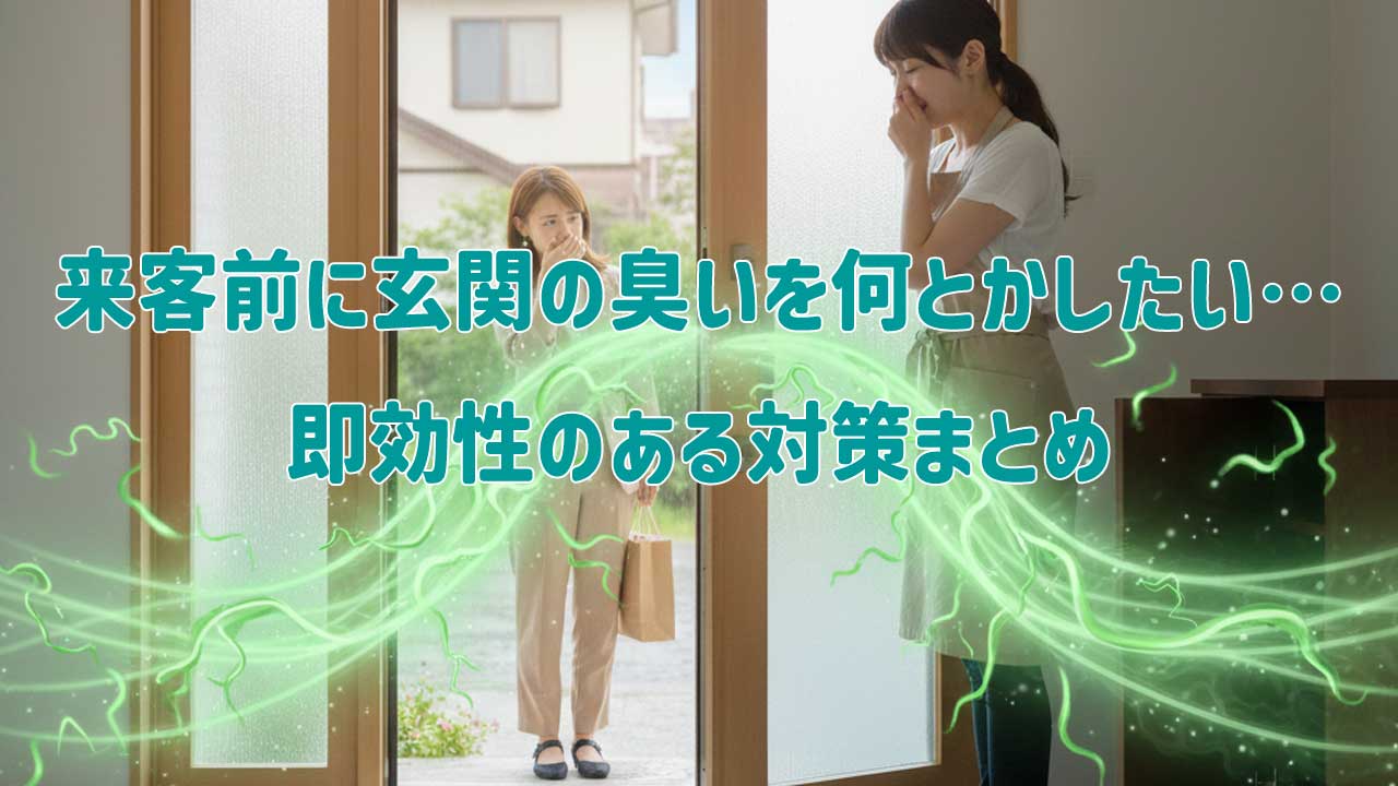 来客前に玄関の臭いを何とかしたい…即効性のある対策まとめ
