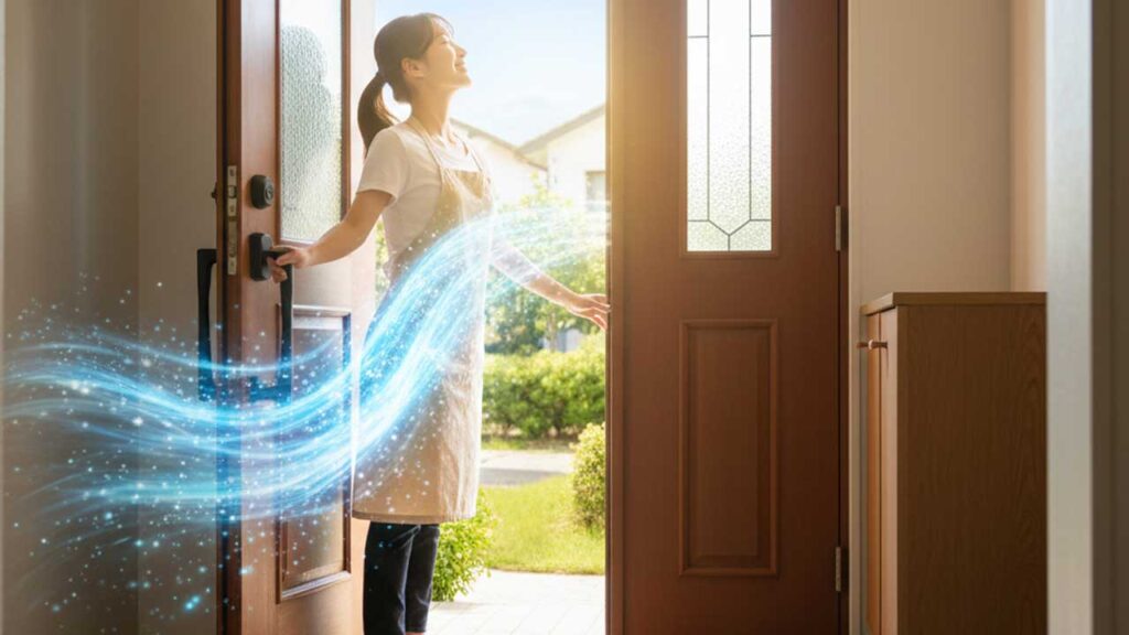 玄関の空気をいれかえる