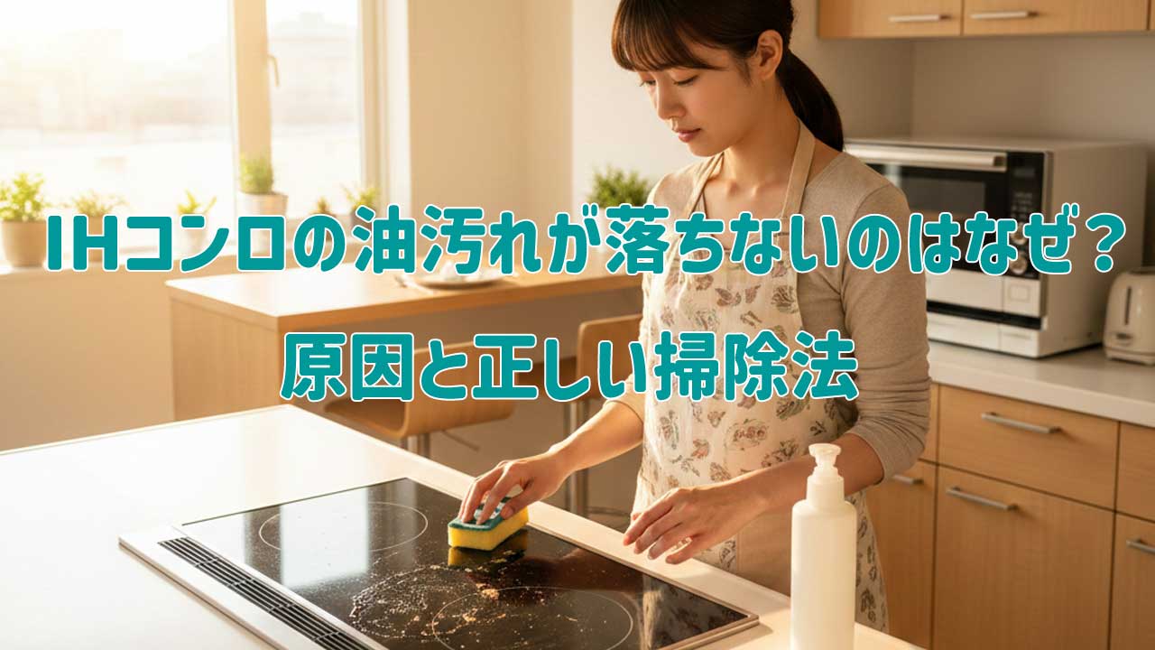 IHコンロの油汚れが落ちないのはなぜ？原因と正しい掃除法