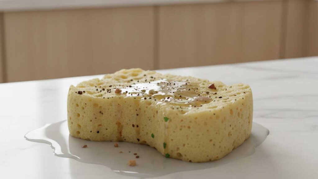 キッチンのスポンジの油汚れ