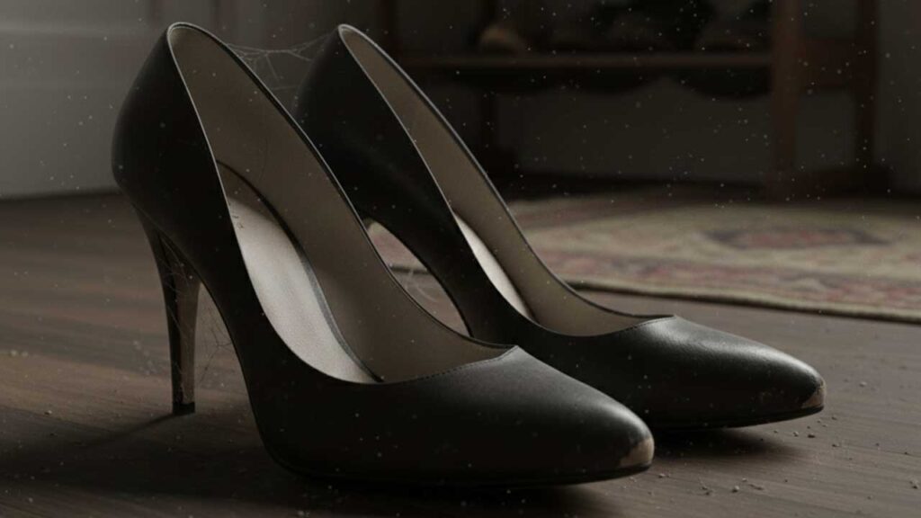 汚れたパンプス