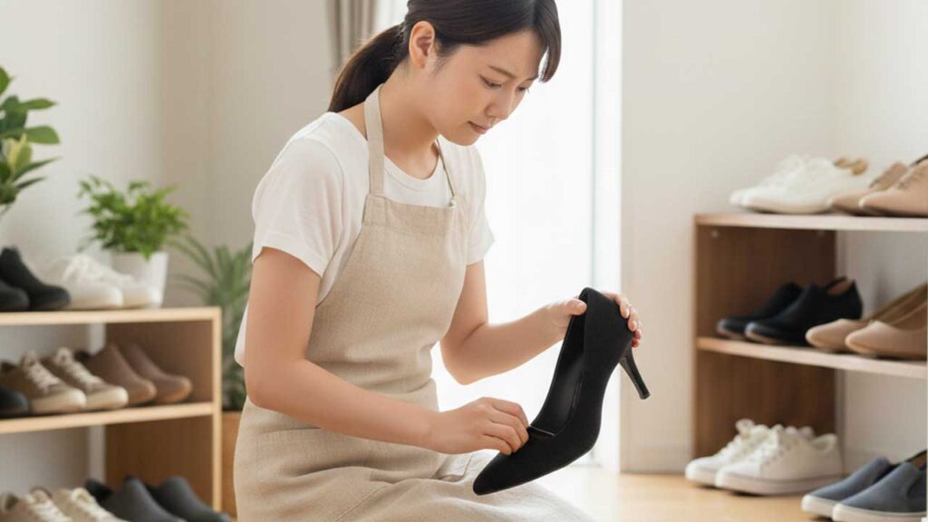 パンプスのインソール（中敷き）を交換する