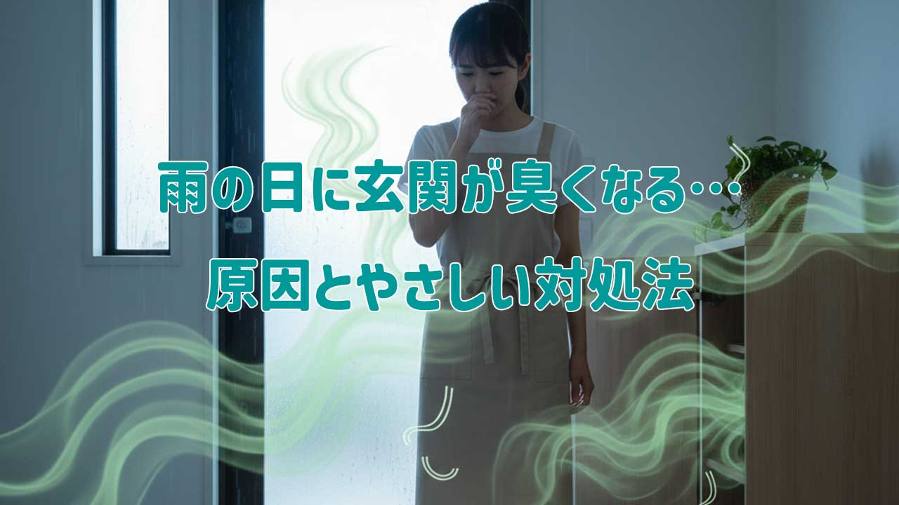 雨の日に玄関が臭くなる…原因とやさしい対処法