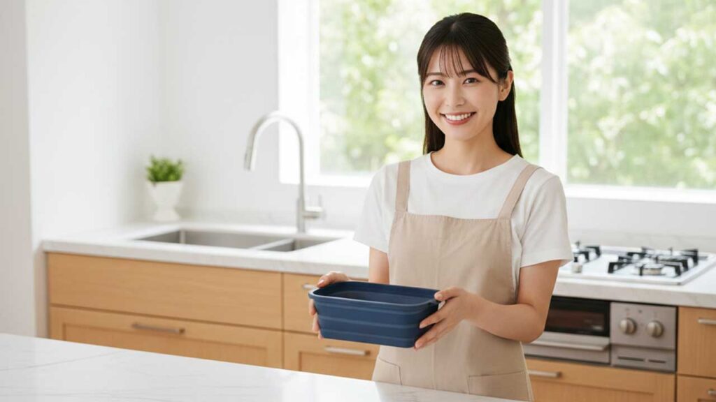 シリコン製のタッパー