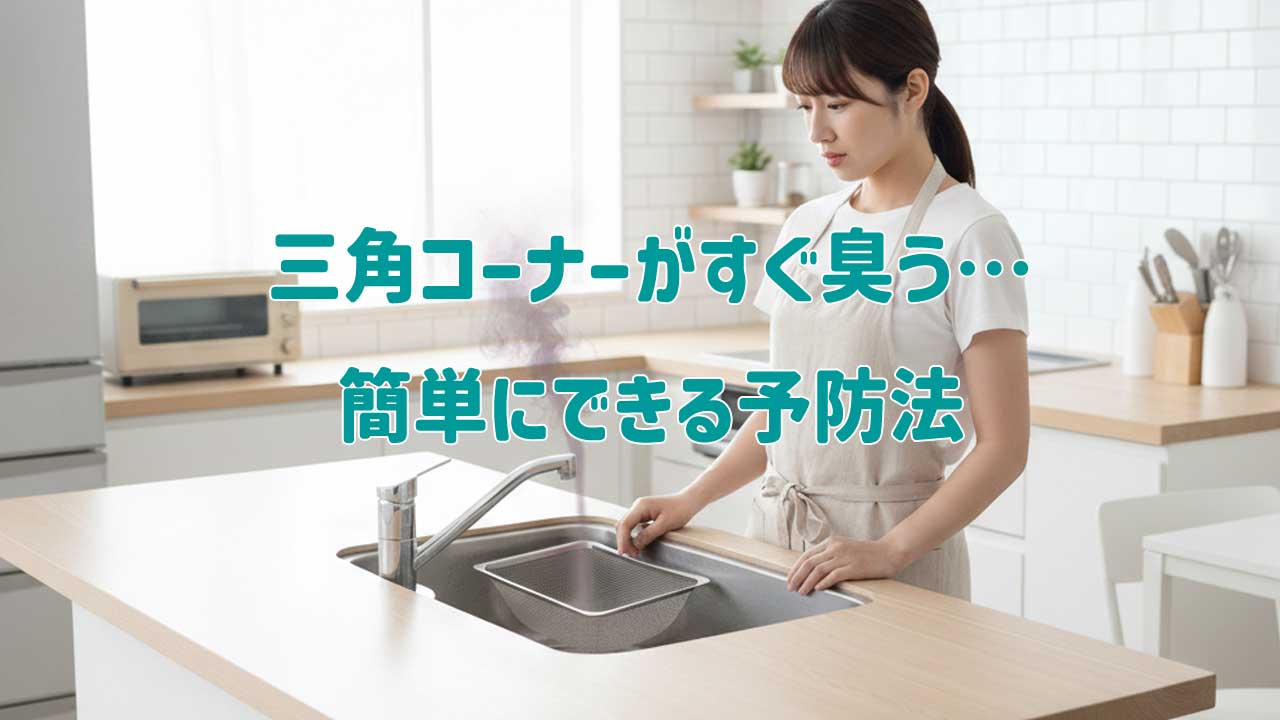 三角コーナーがすぐ臭う…簡単にできる予防法