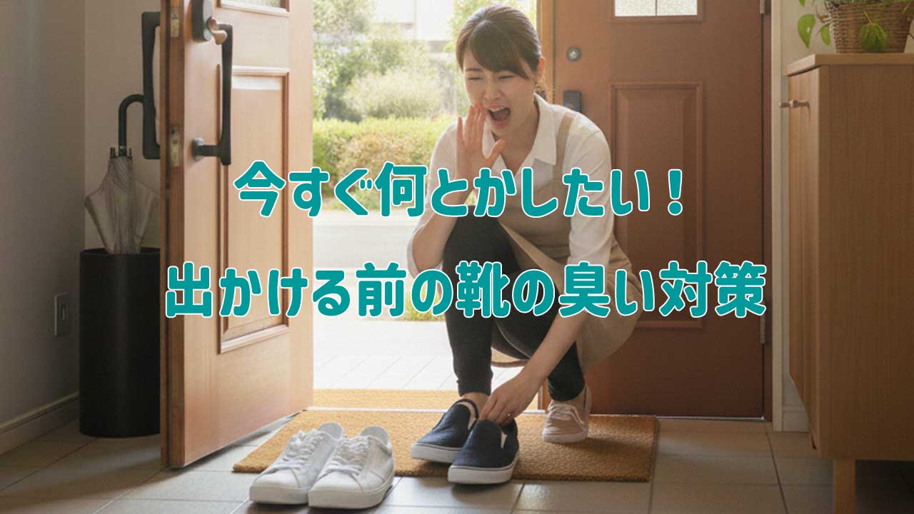 今すぐ何とかしたい！出かける前の靴の臭い対策