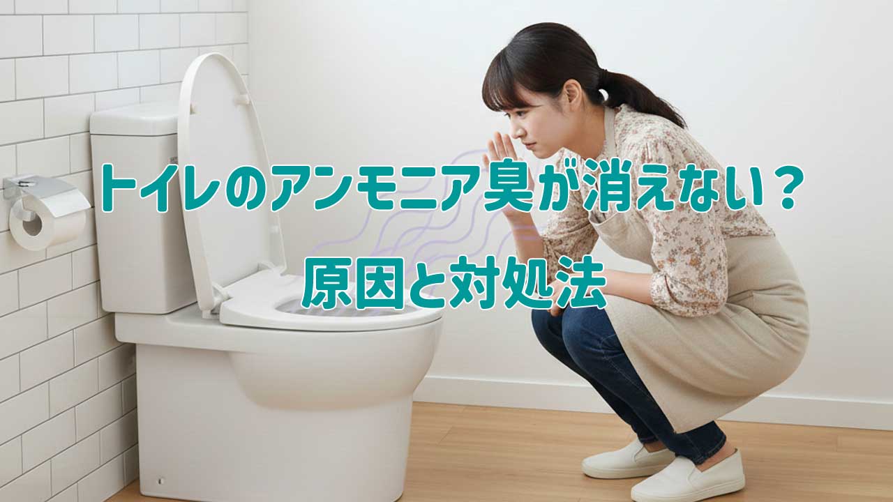 トイレのアンモニア臭が消えない？原因と対処法