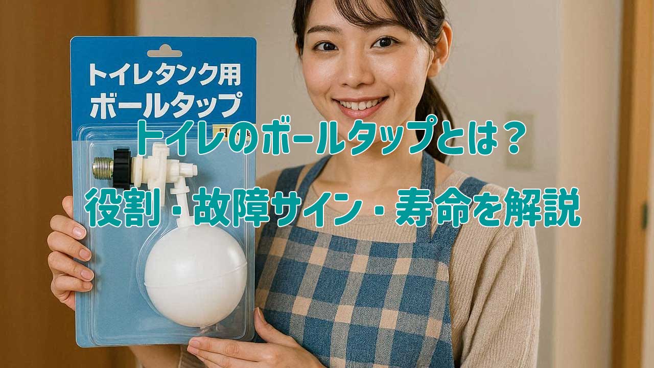 トイレのボールタップとは？役割・故障サイン・寿命を解説｜水が止まらない原因になる部品