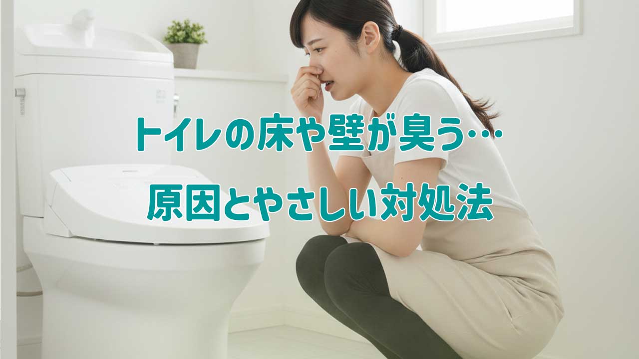 トイレの床や壁が臭う…原因とやさしい対処法