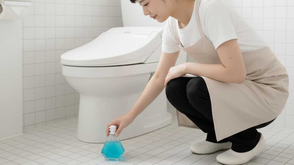 トイレに消臭剤を置く