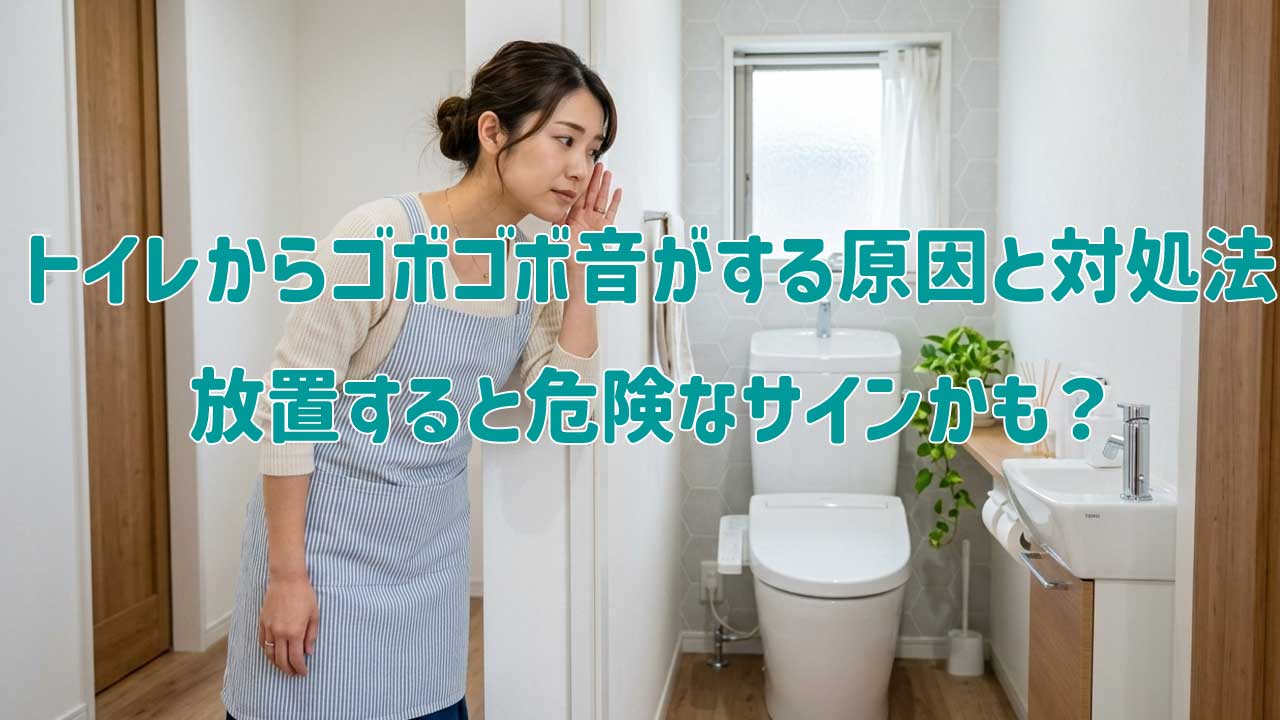 トイレからゴボゴボ音がする原因と対処法｜放置すると危険なサインかも？