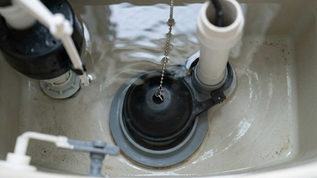 トイレのゴムフロートの止水