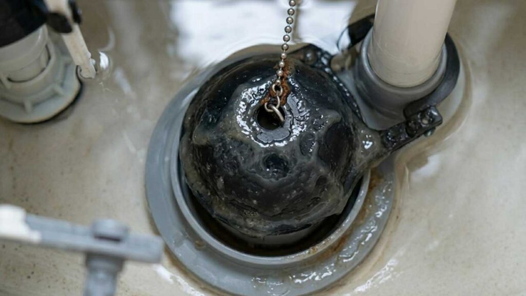 トイレのゴムフロートのべたつき