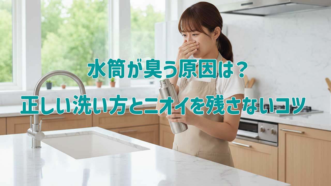 水筒が臭う原因は？素材別の正しい洗い方とニオイを残さないコツ