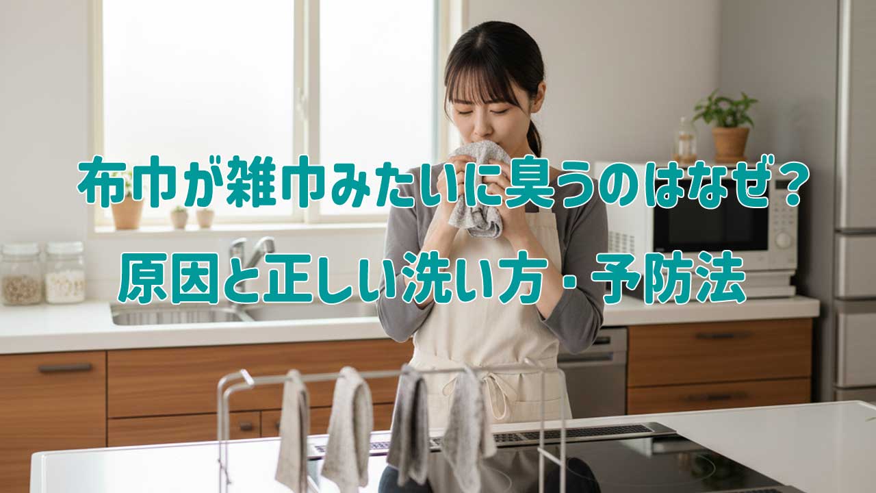 布巾が雑巾みたいに臭うのはなぜ？原因と正しい洗い方・予防法