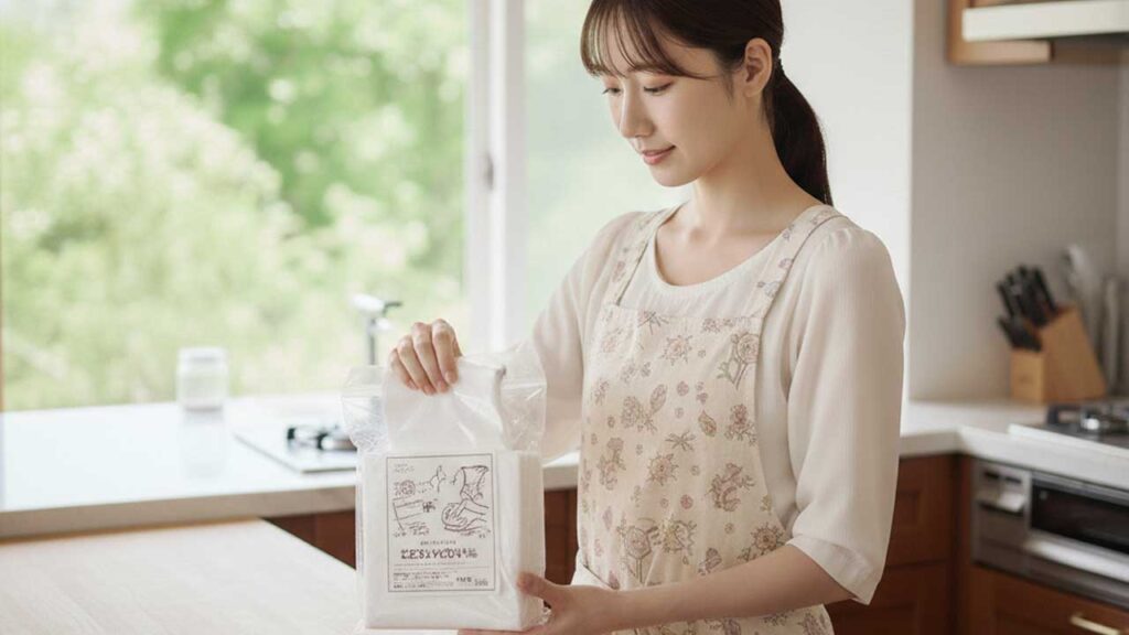 新しい雑巾に交換する