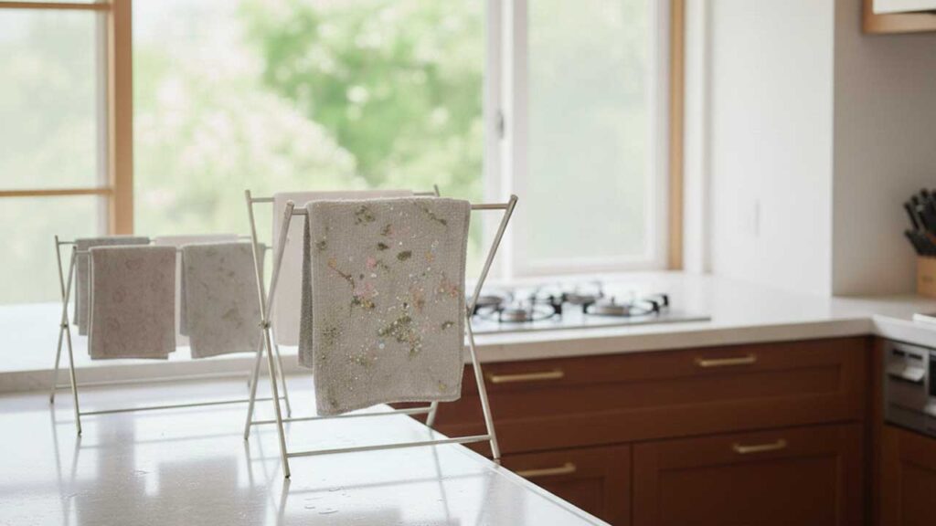 雑巾に発生した雑菌