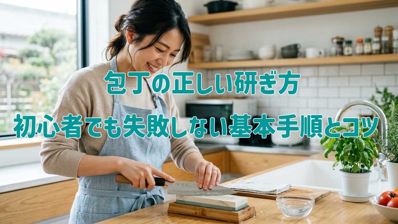 包丁の正しい研ぎ方｜初心者でも失敗しない基本手順とコツ