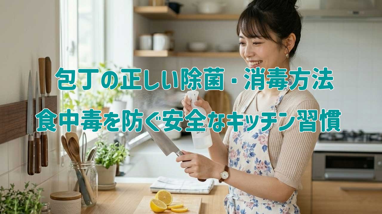 包丁の正しい除菌・消毒方法｜食中毒を防ぐ安全なキッチン習慣