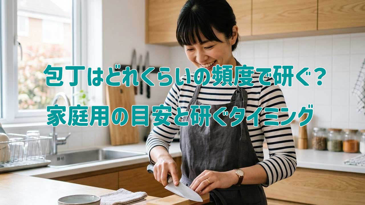 包丁はどれくらいの頻度で研ぐ？家庭用の目安と研ぐタイミング