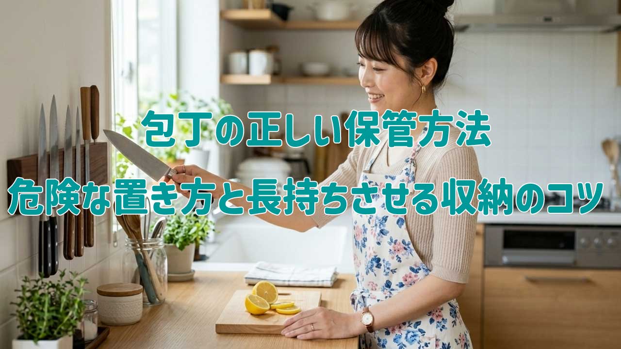 包丁の正しい保管方法｜危険な置き方と長持ちさせる収納のコツ