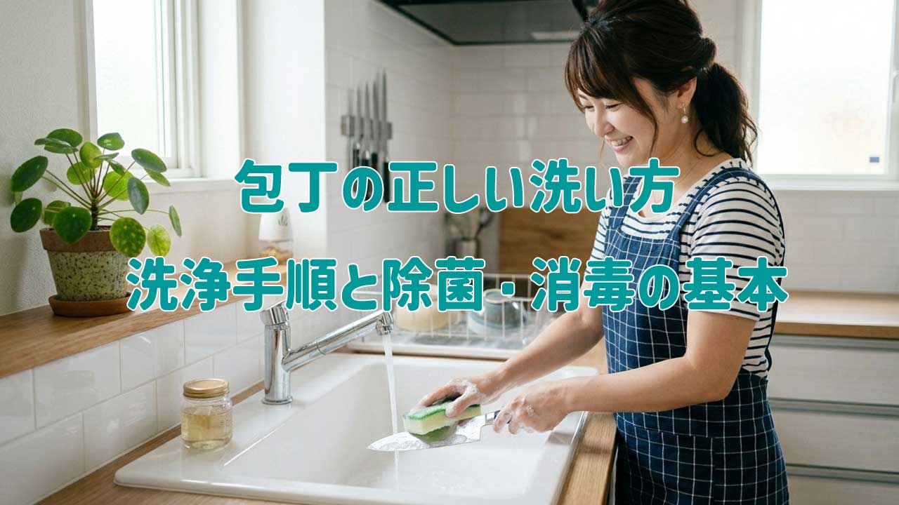 包丁の正しい洗い方｜食中毒を防ぐ洗浄手順と除菌・消毒の基本