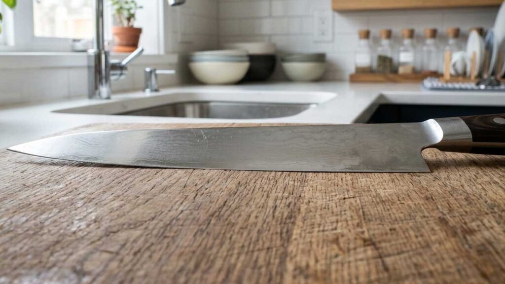 包丁の刃が薄くなる